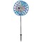 In the Breeze 2688 - 13 Inch Iridescent Sparkle Duo Wheel Spinner - Colorful Wind Spinner for your Yard and Garden
